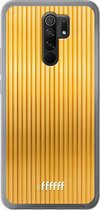 Xiaomi Redmi 9 Hoesje Transparant TPU Case - Bold Gold #ffffff