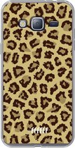 Samsung Galaxy J3 (2016) Hoesje Transparant TPU Case - Jaguar Print #ffffff