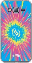 Samsung Galaxy J3 (2016) Hoesje Transparant TPU Case - Flower Tie Dye #ffffff