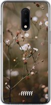 OnePlus 7 Hoesje Transparant TPU Case - Flower Buds #ffffff
