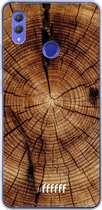 Honor Note 10 Hoesje Transparant TPU Case - Tree Rings #ffffff