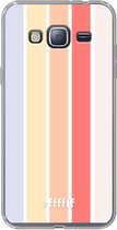 Samsung Galaxy J3 (2016) Hoesje Transparant TPU Case - Vertical Pastel Party #ffffff
