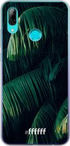 6F hoesje - geschikt voor Honor 10 Lite -  Transparant TPU Case - Palm Leaves Dark #ffffff