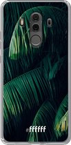 6F hoesje - geschikt voor Huawei Mate 10 Pro -  Transparant TPU Case - Palm Leaves Dark #ffffff
