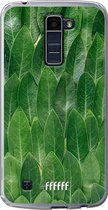 LG K10 (2016) Hoesje Transparant TPU Case - Green Scales #ffffff
