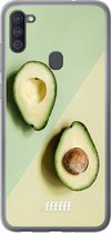 Samsung Galaxy A11 Hoesje Transparant TPU Case - Avocado Aficionado #ffffff