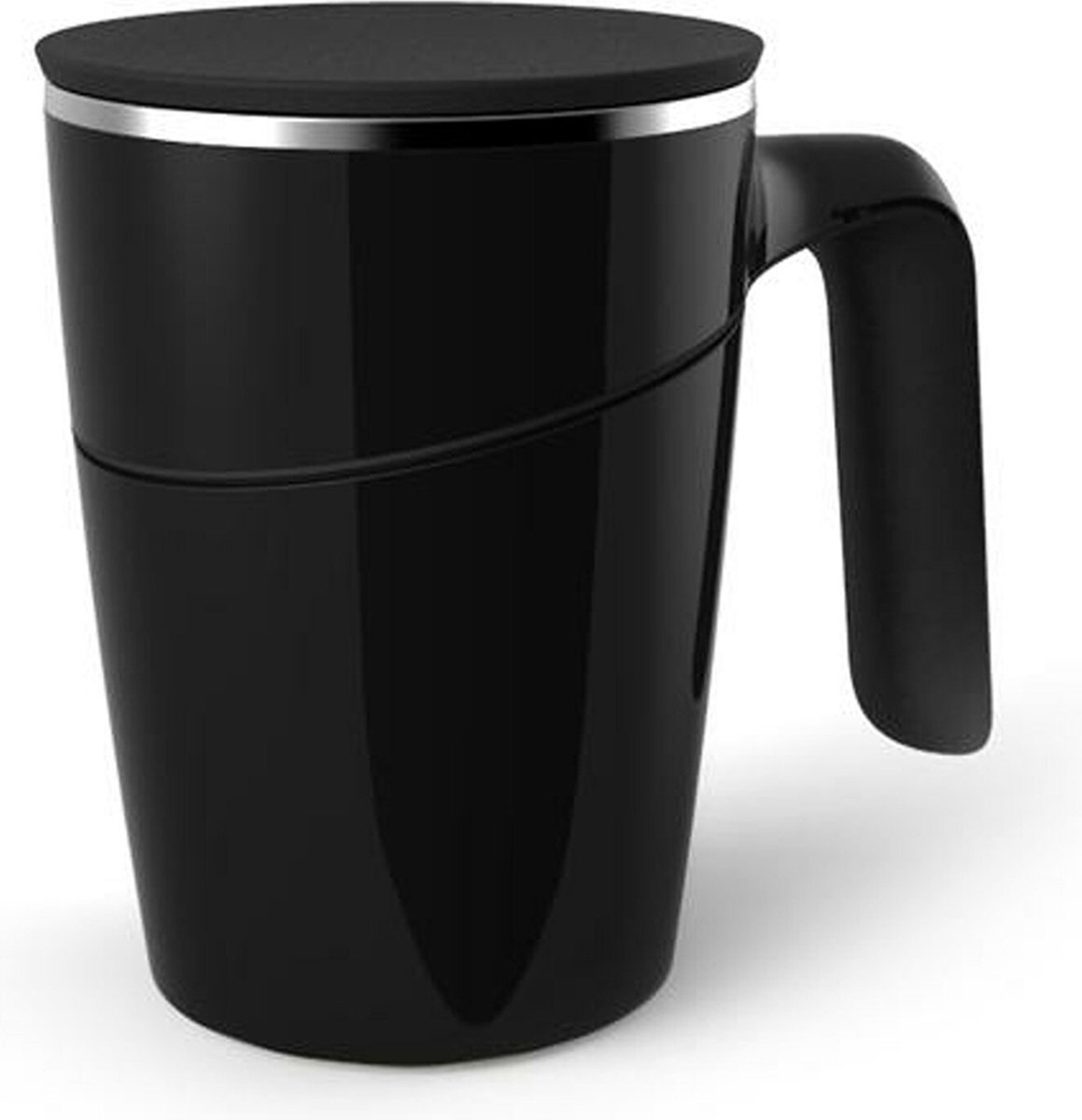 Boomug Koffiebeker - Koffiemok - Antispill met vacuum - Zwart