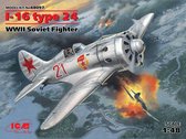 1:48 ICM 48097 I-16 type 24, WWII Soviet Fighter Plastic kit