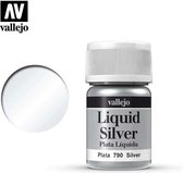Vallejo 70790 Liquid Silver Verf potje
