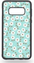 Blauw Grijs Bright Daisy Telefoonhoesje - Samsung Galaxy S10e