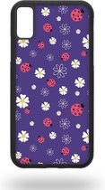 Purple Ladybird Telefoonhoesje - Apple iPhone X / XS