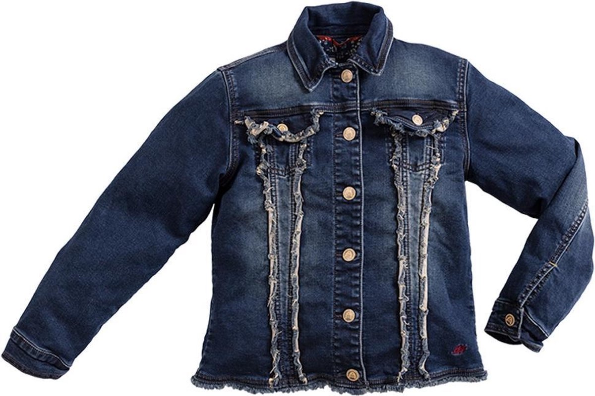 Blue Barn Jeans - spijkerjasje - vintage - donkere wassing - Maat 140/146