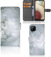 Flip case Samsung Galaxy A12 Smartphone Hoesje Painting Grey