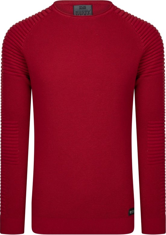Rusty Neal - heren shirt rood - pullover - 13349