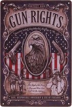 Metalen plaatje - Gun Rights