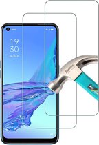 Screenprotector Glas - Tempered Glass Screen Protector Geschikt voor: Oppo A53 & Oppo A53S - 2x