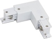 Spanningsrail Doorverbinder - Frinto - Hoek L Koppeling Rechts - 3 Fase - Wit