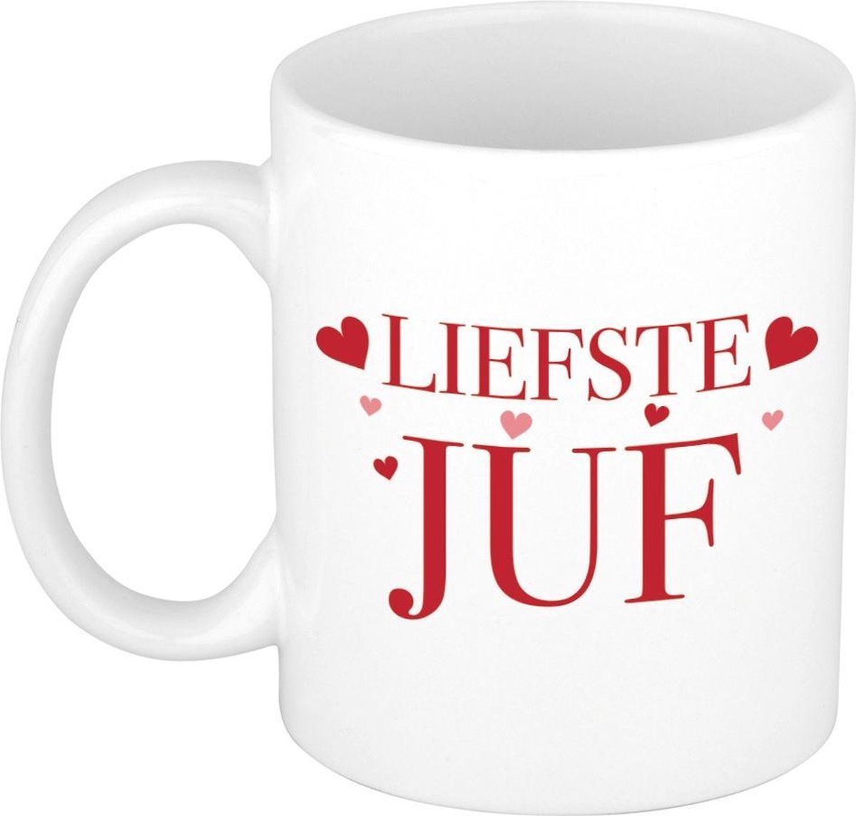 Liefste juf kado mok / beker wit - verjaardagscadeau