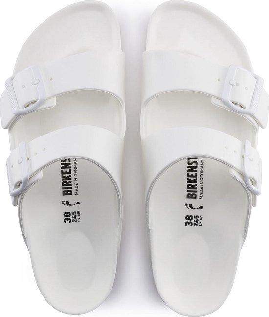 Bot maart Bijdrage Birkenstock Arizona EVA Dames Slippers Small fit - White - Maat 41 | bol.com