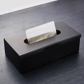 Tissue Box Zwart - Metaal- Tissuehouder-Papierhouder-Zakdoekjeshouder- Wandmontage-Tafelmodel