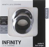 Infinity - L and XL Cockring - Black - Cock Rings
