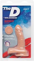 The D - Super D - 6 Inch - Vanilla - Realistic Dildos