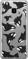 Samsung Galaxy S9 siliconen hoesje - Orka - Soft Case Telefoonhoesje - Transparant - Print