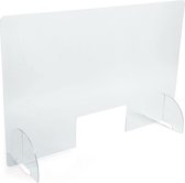 PlexiDirect Baliescherm | 1000x1000x3mm | Tafelvoet ROXI Plexi Transparant Rond