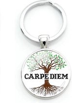 Akyol - Carpe diem Sleutelhanger - Vriendschap - Vriend/Vriendin - Leuke kado voor een vriend of vriendin - 2,5 x 2,5 CM