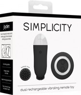 Jayden - Dual Rechargeable Vibrating Remote Toy - Black - Eggs - Easter eggs