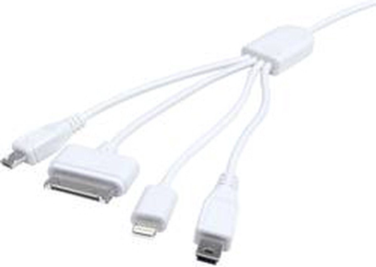 Eufab - Universele USB-oplaadkabel met 4 Poorten - 4 in 1