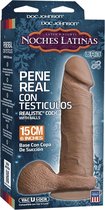 Noches Latinas - Pene Real Testiculos - 6 Inch - Brown - Realistic Dildos