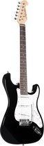 J & D ST Rock BK zwart  - ST-Style elektrische gitaar