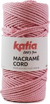 100 meter Katia Macrame Roze - macrame koord - gerecycleerd getwijnd touw - voor macramé plantenhanger