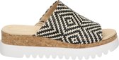 Dames Gabor slipper - Zwart wit - Maat 42