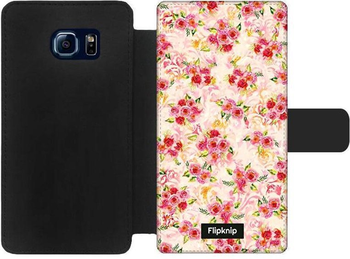 Wallet case - geschikt voor Samsung Galaxy S6 Edge - Floral N°5