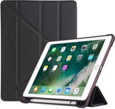 P.C.K. Hoesje/Smartcover zwart met een vakje voor je pen geschikt voor Apple iPad AIR 4 10.9 (2020)