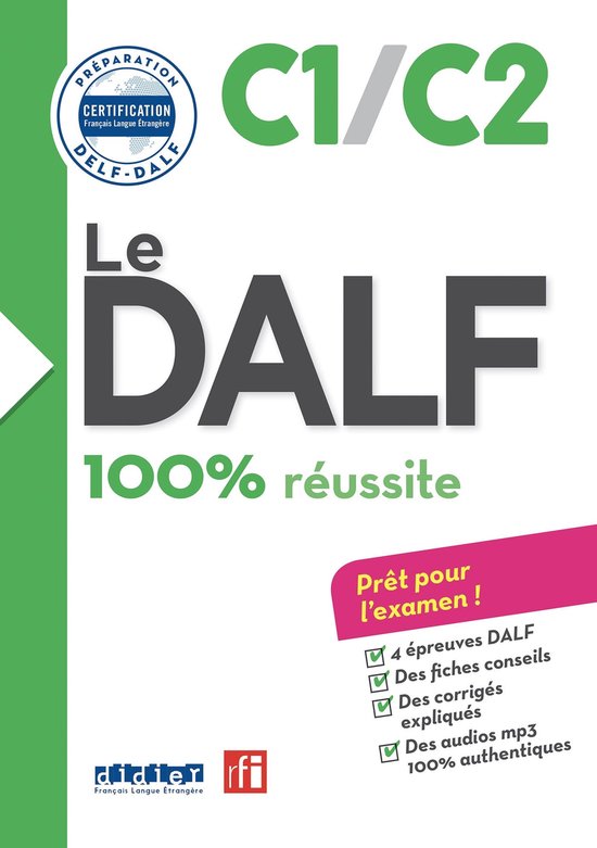 Le DALF C1/C2 100% réussite - édition 2016-2017 - Ebook - cover