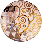 Goebel - Gustav Klimt | Decoratief bord De verwachting | Porselein - 21cm - Limited Edition - met echt goud