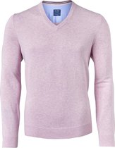 OLYMP modern fit trui katoen - V-hals - roze -  Maat: S