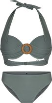 LingaDore - Halter Bikini Set Army - maat 38B - Groen