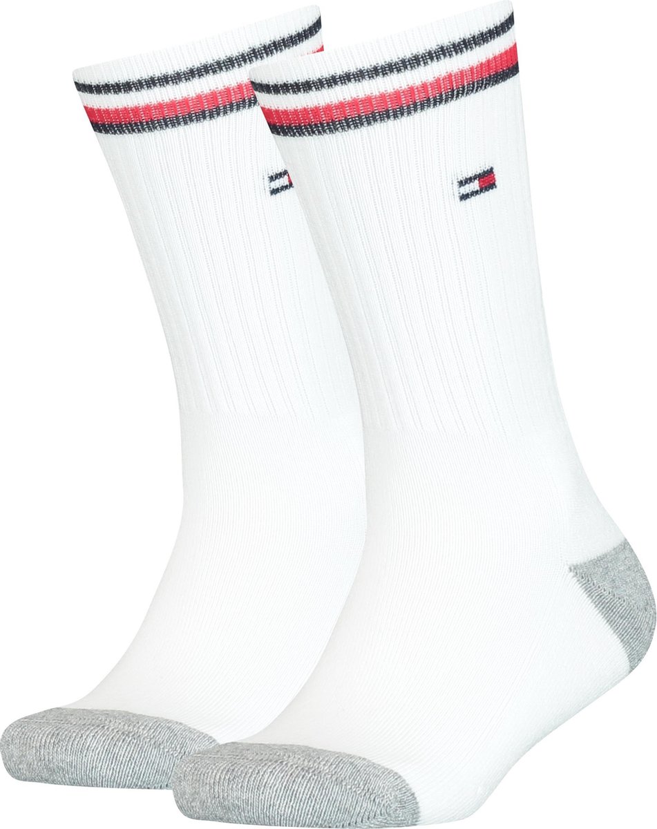 Tommy Hilfiger KIDS ICONIC SPORTS SOCK 2P Kinderen Sokken Wit