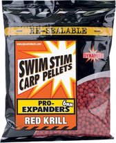 Dynamite Baits Pro Expander - Carp Pellets - Red Krill - 4mm - 350g - Rood
