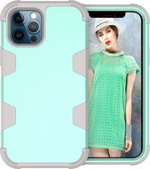Apple iPhone 12 Pro Hoesje - Mobigear - Ultra Tough Serie - Hard Kunststof Backcover - Turquoise - Hoesje Geschikt Voor Apple iPhone 12 Pro