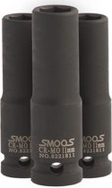 Smoos® Lange krachtdop 6 mm 3/8 opname - 3 stuks