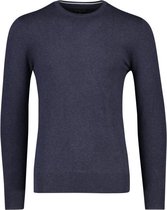 Cavallaro Napoli - Heren Trui - Tomasso R-Neck - Tomasso R-neck Pullover - Donkerblauw - Maat S