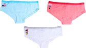 Disney Boxershorts Minnie Mouse Blauw/roze/wit 3 Stuks Mt L