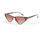 Visionmania Zonnebrillen Dames Cat Eye - UV 400 - Bruine lenzen - Bruin frame