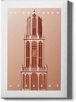 Walljar - De Domtoren - Muurdecoratie - Poster met lijst