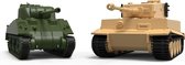 1:72 Airfix 50186 Classic Conflict Tiger 1 vs Sherman Firefly - Tanks - Gift Set Plastic Modelbouwpakket